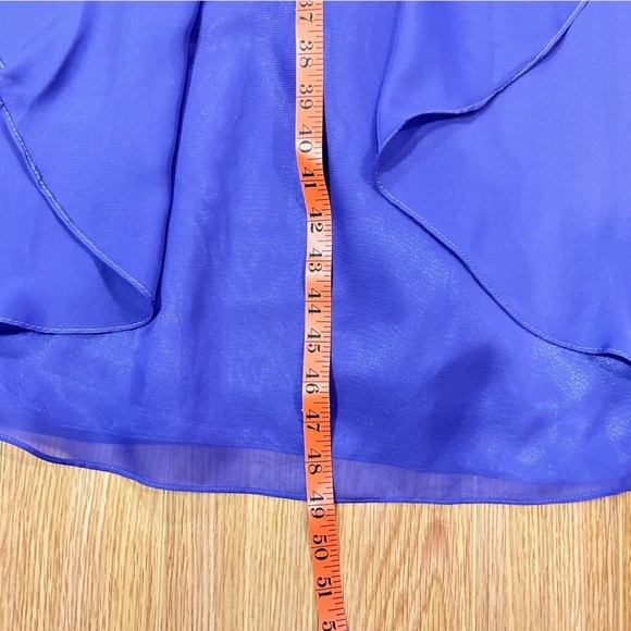 Vintage Satin & Chiffon Formal Dress Purple - Picture 10 of 11